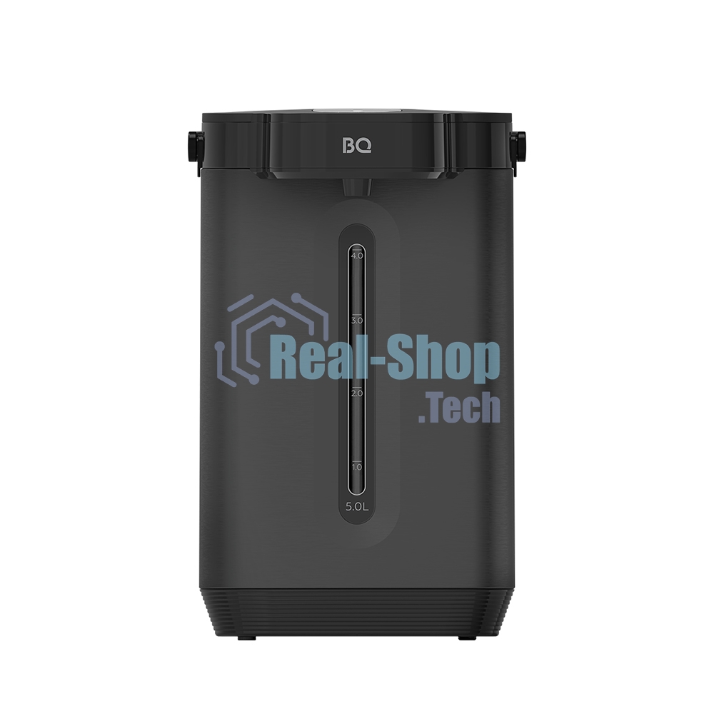 Термопот BQ TP5002 Black, мощность 1800 Вт, объем 5 л, сенсорный тип управления, 5 температурных режимов (45, 65, 75, 85, 95°С), функция повторного кипячения, функция поддержания температуры, способы подачи воды - электрическая помпа, индикатор уровня воды, автоотключение при недостаточном количестве воды, блокировка подачи воды, защита от перегрева, дисплей LED, съемная крышка, ручка для переноски, материал корпуса - металл, пластик, материал внутренней камеры - высококачественная нержавеющая сталь AISI 304, длина электрошнура 1.0 м, напряжение 220-240 В, 50-60 Гц, защита от поражения электротоком класс I