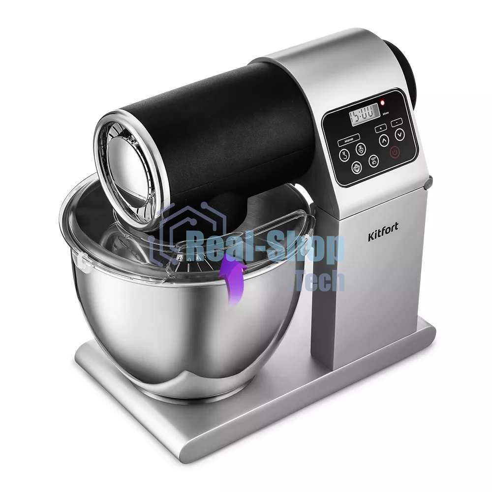 Миксер Kitfort КТ-3038-1 чёрный, стационарный, 1500 Вт, 5 л, 4 скорости