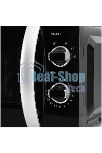 Микроволновая печь Kraft KF20MW7B-203M черный, 20 л, 700 Вт, переключатели - поворотный механизм