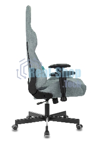 Кресло игровое Бюрократ VIKING KNIGHT LT28 FABRIC серо-голубой крестовина металл/пластик