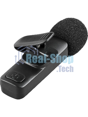 Петличный микрофон Defender Talky-137 wrls, черный, на прищепке, 1шт