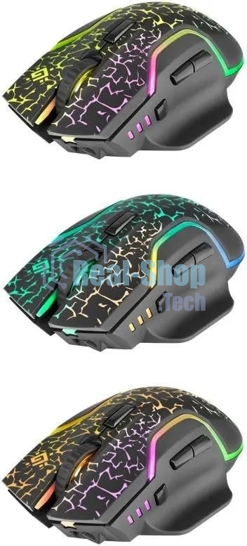 Мышь беспроводная Defender Oneshot GM-067 черный, 3200 dpi, радиоканал, USB, кнопки - 7