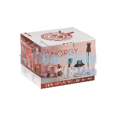 Блендер погружной Energy EN-141, 1200Вт, 2 скорости, стакан для смешивания, венчик, измельчитель