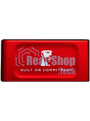Внешний SSD Kingston XS1000, 2TB, USB 3.2 Gen 2 Type-C, R/W 1050/1000, красный