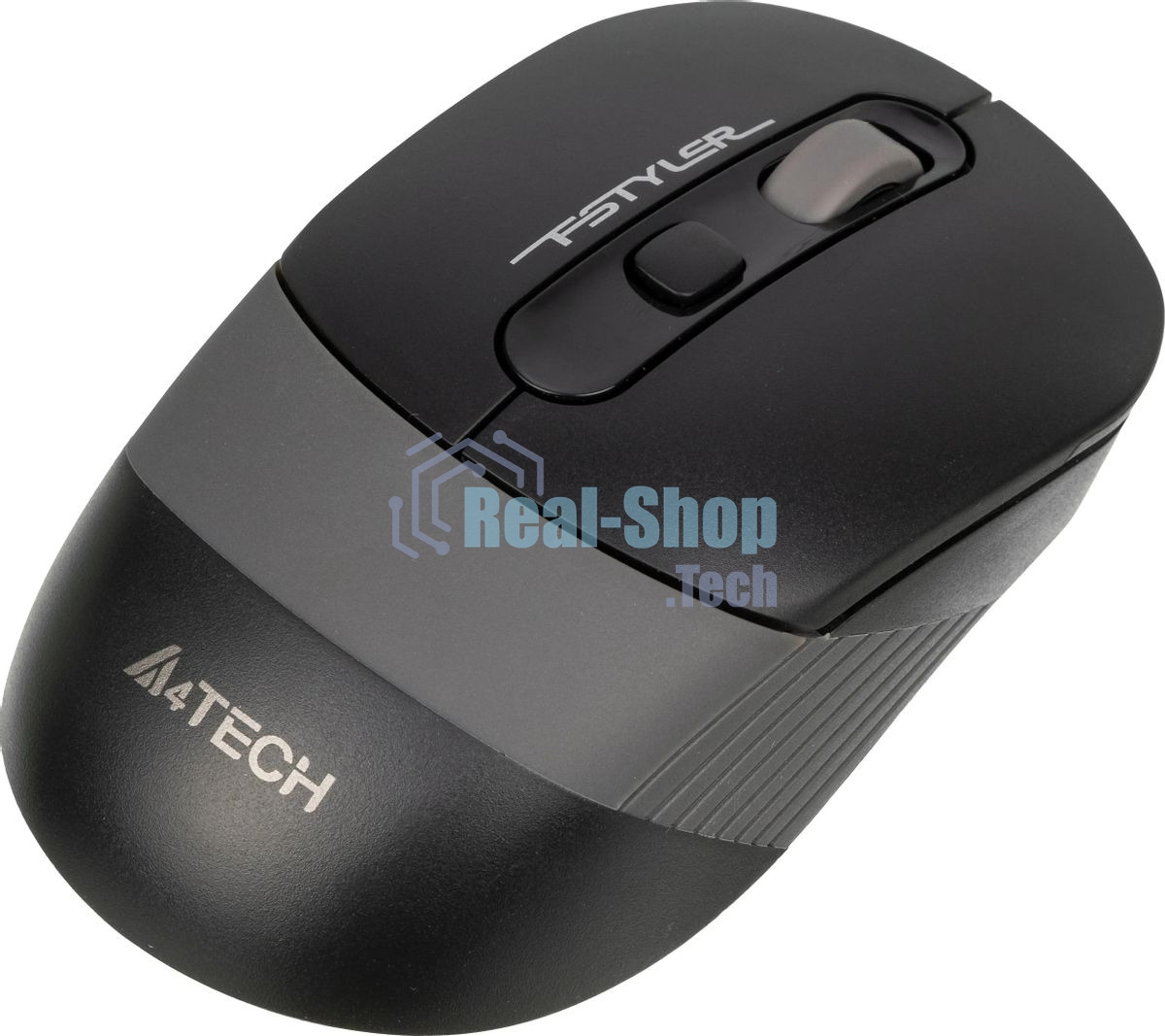 Мышь беспроводная A4Tech Fstyler FG10S черный/серый, 2000 dpi, радиоканал, USB, кнопки - 4