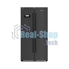 Холодильник Grundig GQN20130LXBR антрацит двухкамерный 376/165л морозилка снизу, No Frost, Side by Side