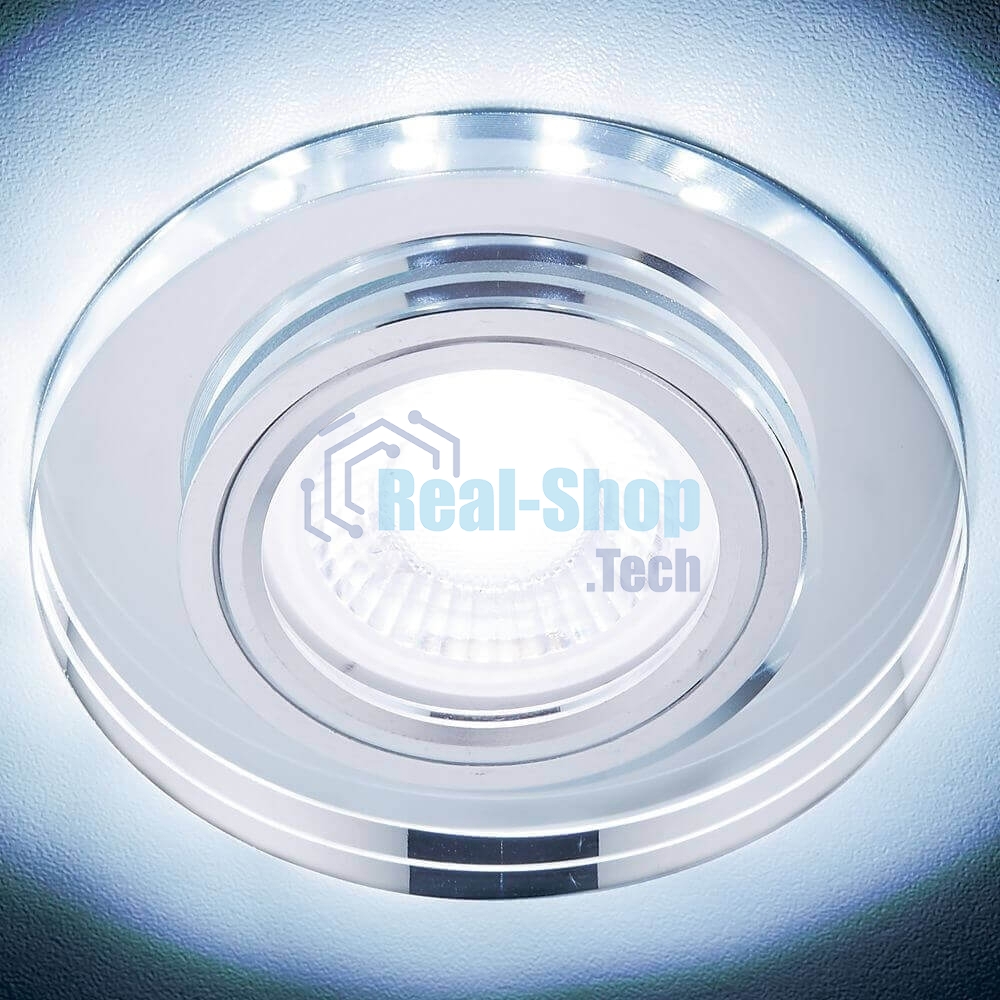 Корпус светильника S214 CL хром/прозрачный /MR16+3W(LED COLD)