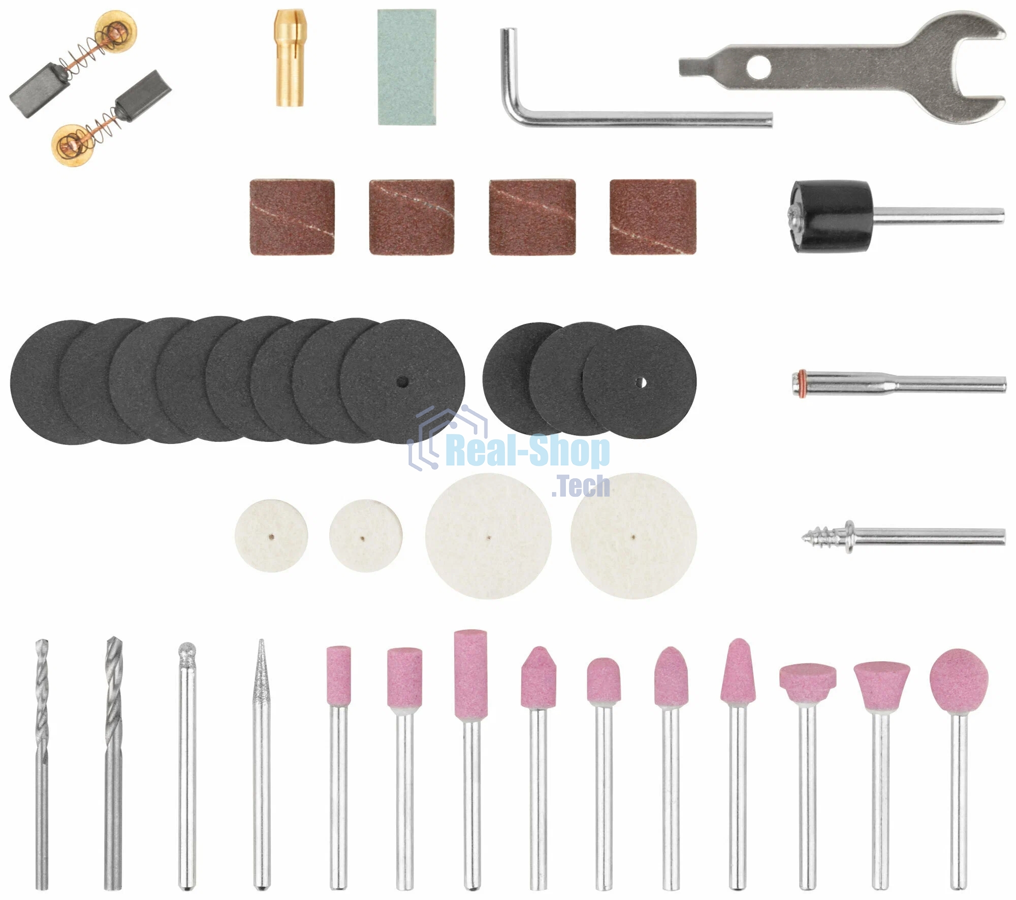 Прямошлифовальная машина (гравер) DG-137PL, 135 Вт, 10000-32000 об/мин, 2,4/3,2 мм, БС щеток, набор насадок, пластик. кейс