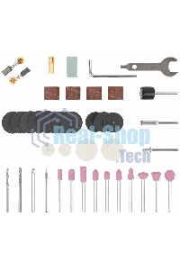 Прямошлифовальная машина (гравер) DG-137PL, 135 Вт, 10000-32000 об/мин, 2,4/3,2 мм, БС щеток, набор насадок, пластик. кейс