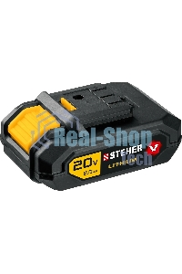 Дрель-шуруповерт аккумуляторная STEHER CDB-200-1, Аккумуляторная, 20В, Кейс