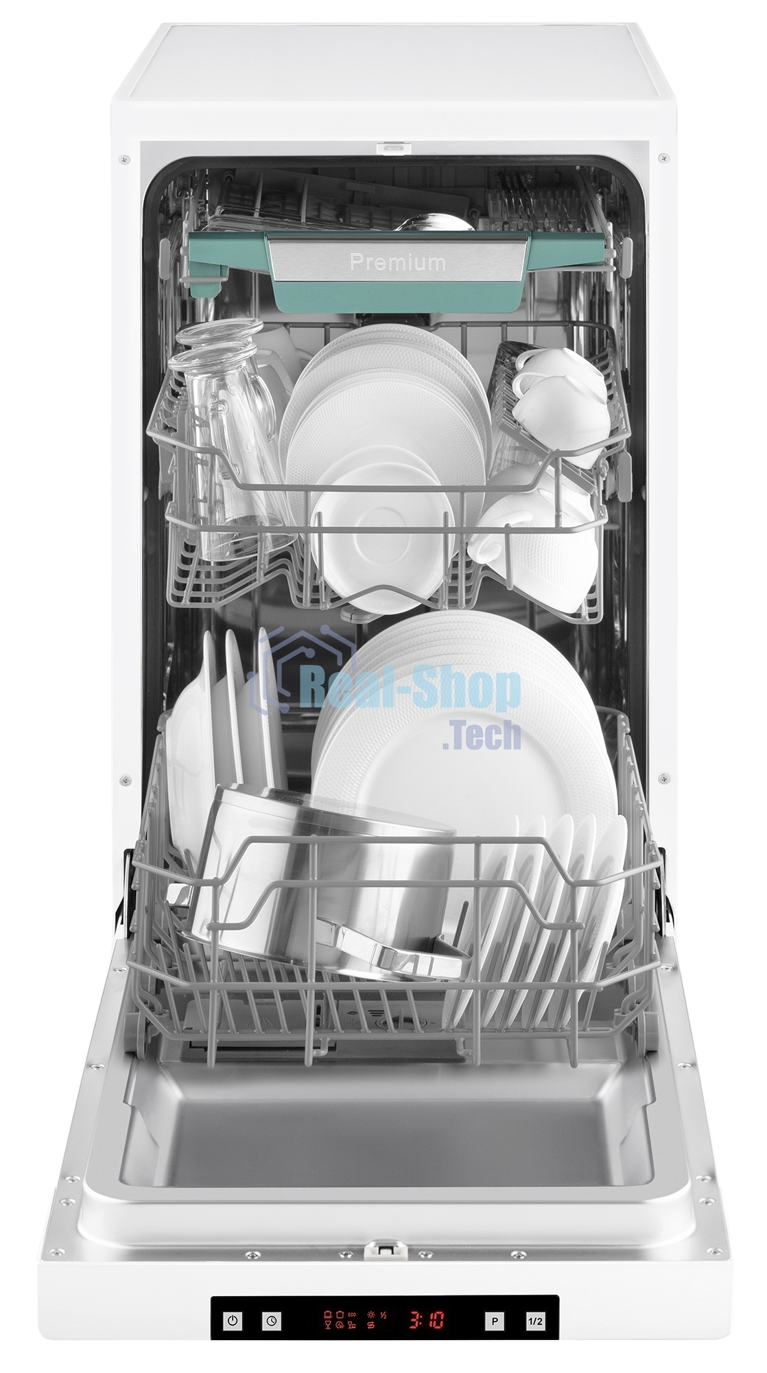 Посудомоечная машина Weissgauff DW 4535, белый, 44.8 см, 10 компл., 49 дБ, класс A++