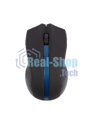 Мышь беспроводная HIPER HOMW-074 черный/синий, 1000 dpi, радиоканал, USB, кнопки - 3