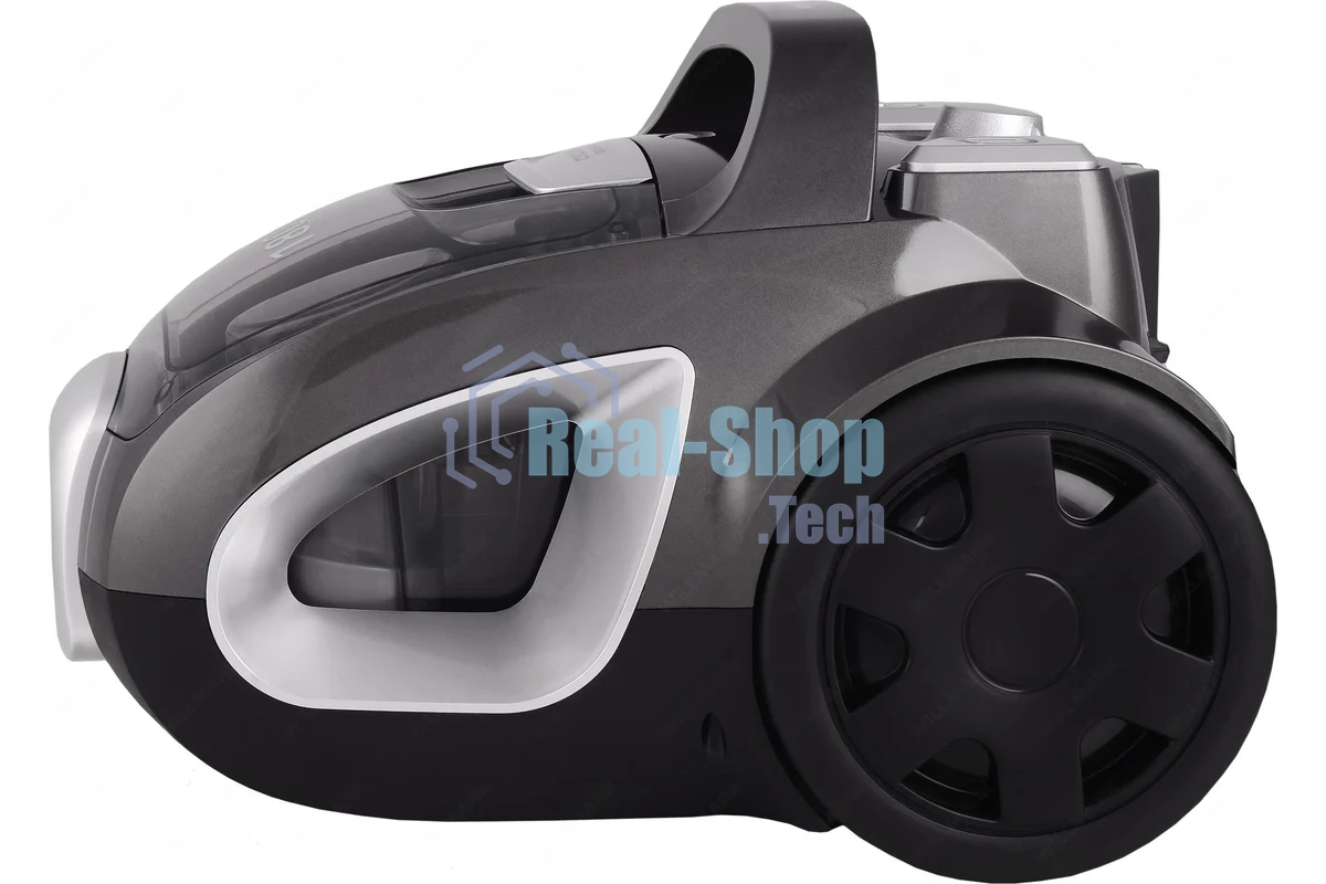 Пылесос Willmark VC-1865CY черно-серый, 380/1800 Вт, уборка сухая, пылесборник контейнер 2 л