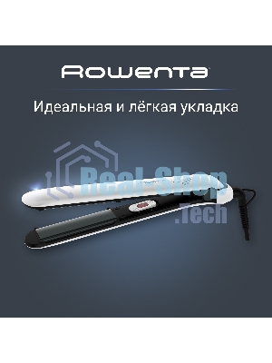 Выпрямитель для волос Rowenta Easyliss Pure SF1628F0 белый/серый, 25 мм, 200 °C, 1 режим