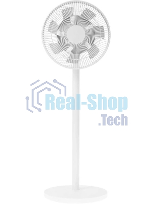 Вентилятор Xiaomi Mi Smart Standing Fan 2 белый, напольный, 15 Вт, 100 скоростей, 35.5 см