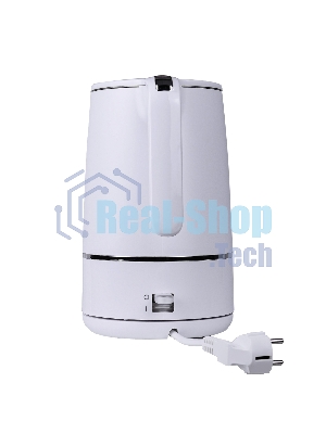 Чайник электрический Centek CT-1012 (белый) 1.5л, 2200 Вт, двойные стенки, бесшовная колба, эффект термоса