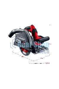 Пила погружная Зубр с шиной, 90-55 мм, диск 165 мм, 1200 Вт, ПП-55Н