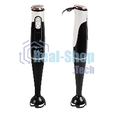 Блендер погружной Endever Sigma-83, черный/белый, мощность 1000Вт, нож из нержавеющей стали, комплект аксессуаров,