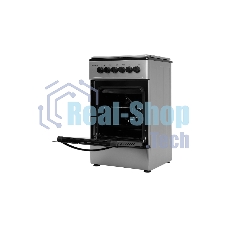 Плита комбинированная Kraft KF-FSK5302ES серый, конфорок 4 газовых, духовка 58 л, 50 см x 85.5 см x 55 см