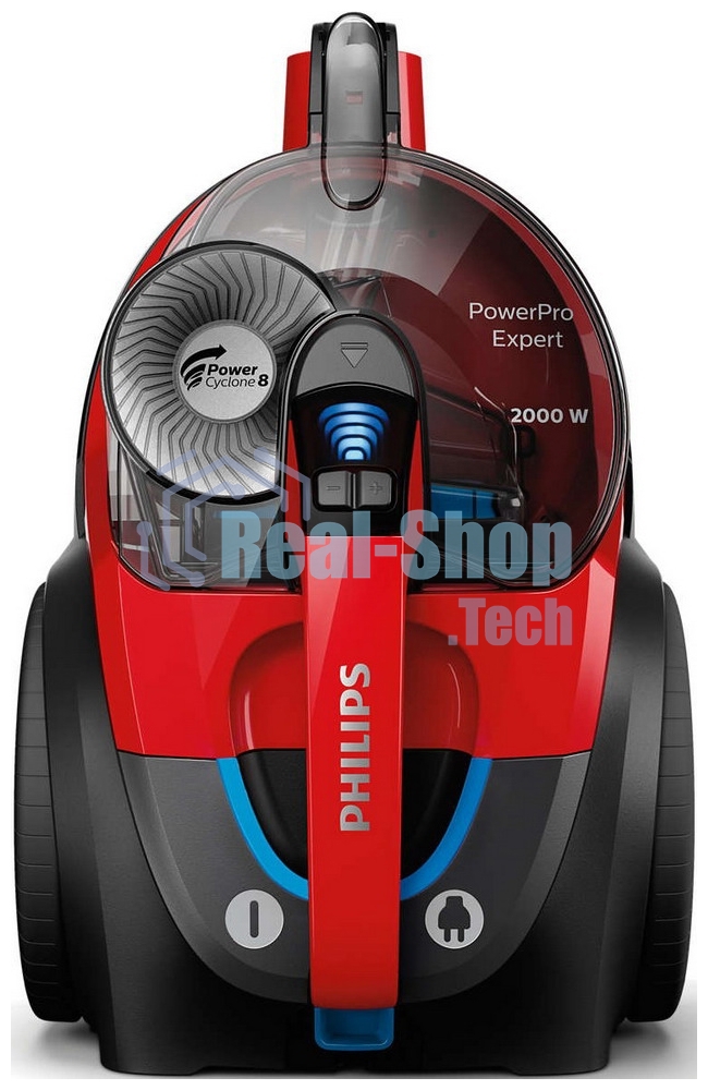 Пылесос Philips FC9728/01 красный/черный, 420/2000 Вт, уборка сухая, пылесборник контейнер, 2 л