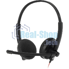 Наушники с микрофоном Oklick/Оклик HS-L900 черный 1.8м накладные оголовье