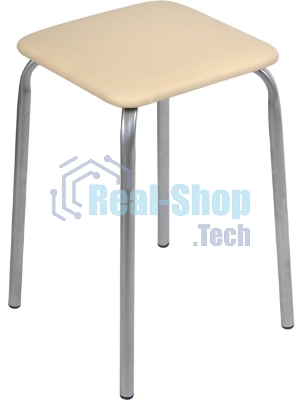 Табурет НИКА Эконом ТЭ3/СК слон.кость, 4 опоры, ДСП