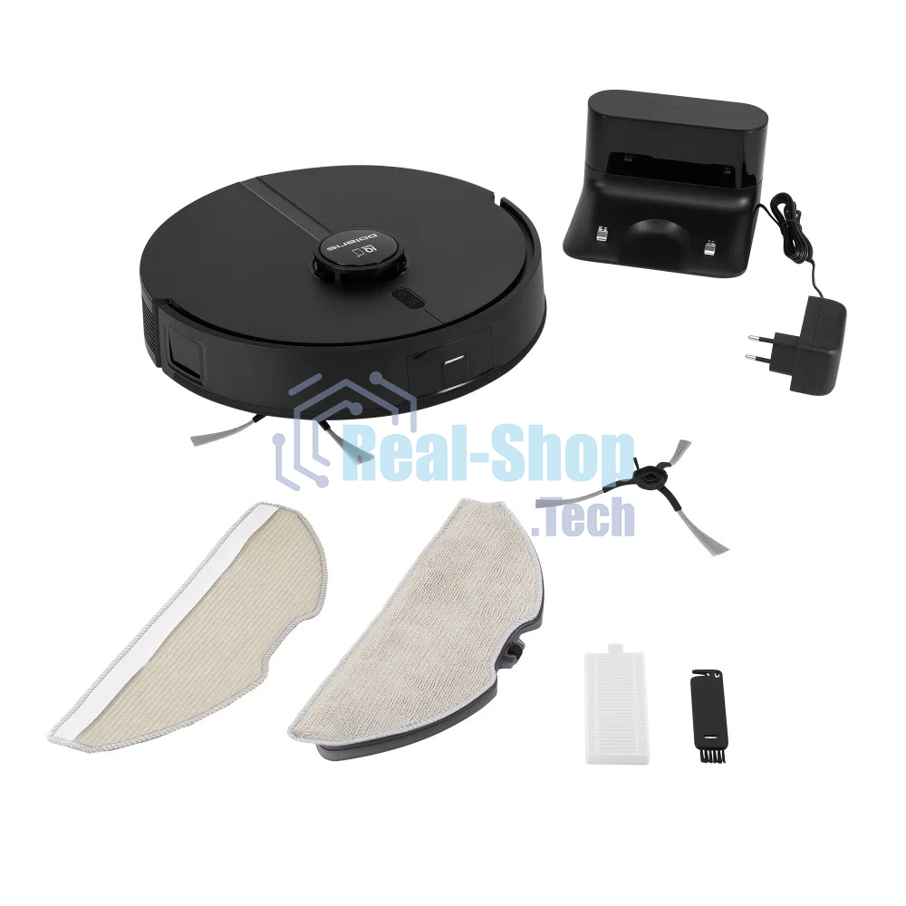 Робот-пылесос Polaris IQ Home PVCR 5005 черный, 5100 мАч Li-ion, уборка сухая/влажная, пылесборник контейнер 0,3 л