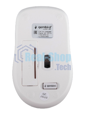 Комплект клавиатура+мышь Gembird KBS-7001-RU беспроводной, USB, 1600 DPI, белый