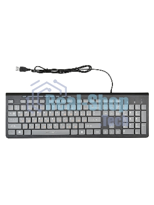 Клавиатура Oklick 480M проводная, USB, черный/серый