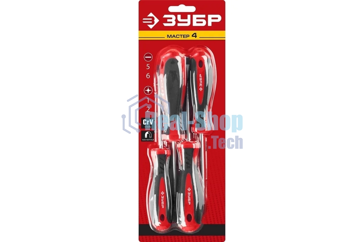 Набор отверток 4 шт ЗУБР Мастер-4