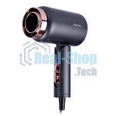 Фен Centek CT-2202 (серый) 1600Вт, 3 скорости, турмалиновая ионизация, антистатический эффект