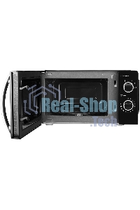 Микроволновая печь Kraft KF20MW7B-203M черный, 20 л, 700 Вт, переключатели - поворотный механизм