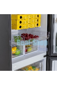 Холодильник Бирюса B-W6133 графит двухкамерный 210/100 л морозилка снизу, аавтоматическое оттаивание