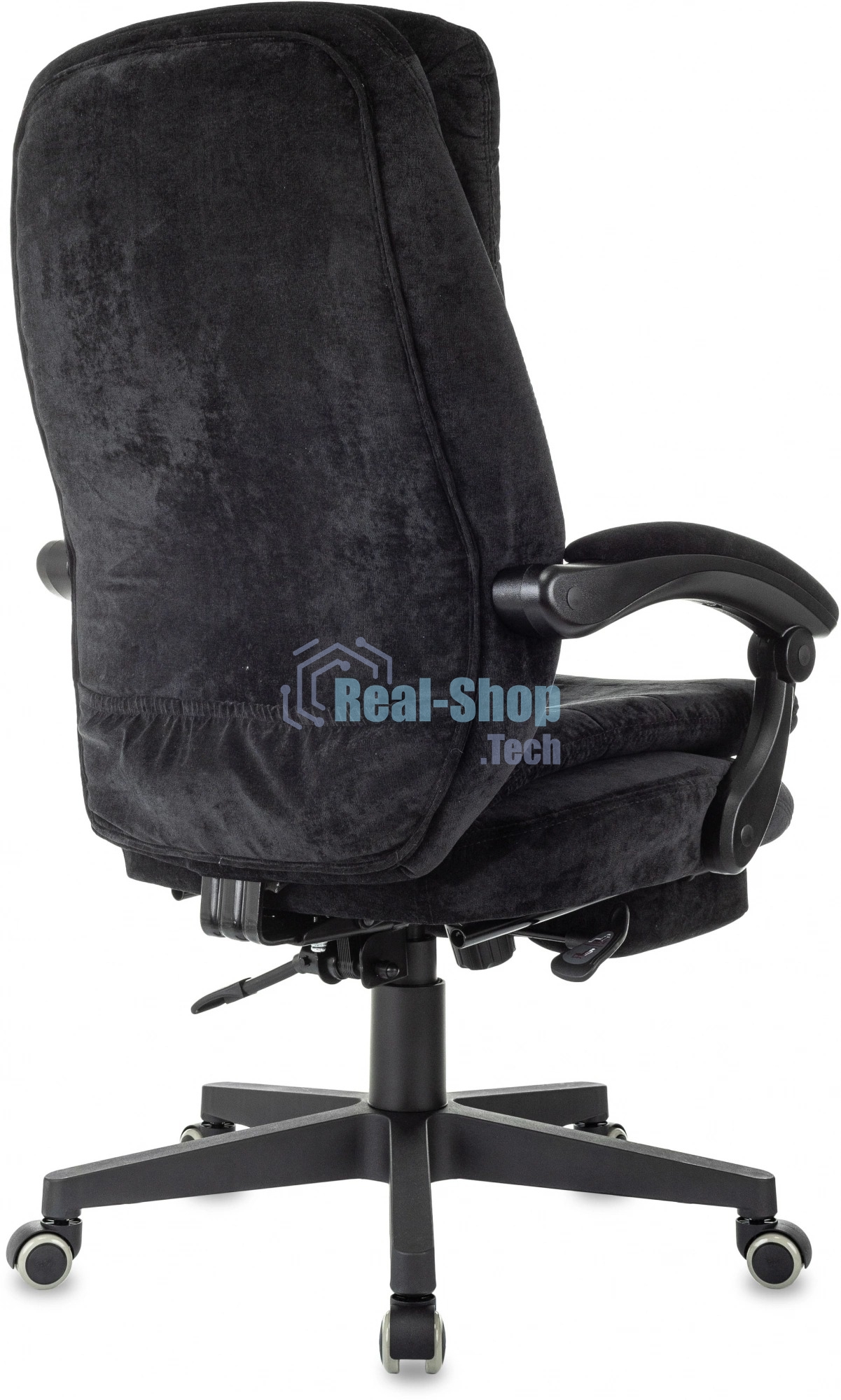 Кресло руководителя Бюрократ T-9950MSG-F Fabric черный Light-20, крестов. пластик, подст. для ног