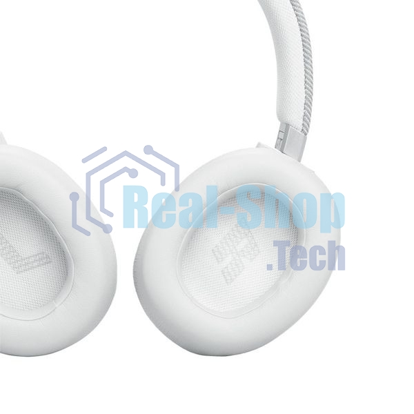 Беспроводные/проводные наушники JBL Live 770NC белый, полноразмерные, Bluetooth + проводной, адаптивное шумоподавление