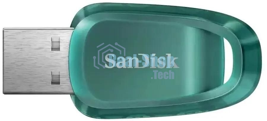 Флешка USB 256 Gb SanDisk CZ96 Ultra Eco, USB 3.2 зеленый