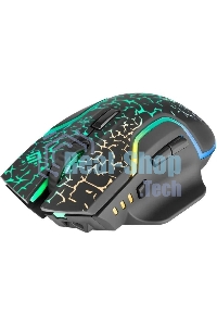 Мышь беспроводная Defender Oneshot GM-067 черный, 3200 dpi, радиоканал, USB, кнопки - 7