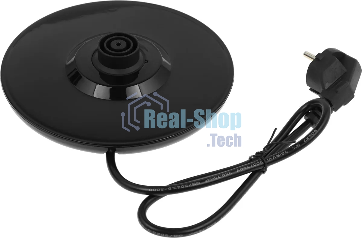 Чайник электрический Centek CT-0025 черный металл 1.8л, 1800W, двойные стенки, кнопка вкл. на ручке