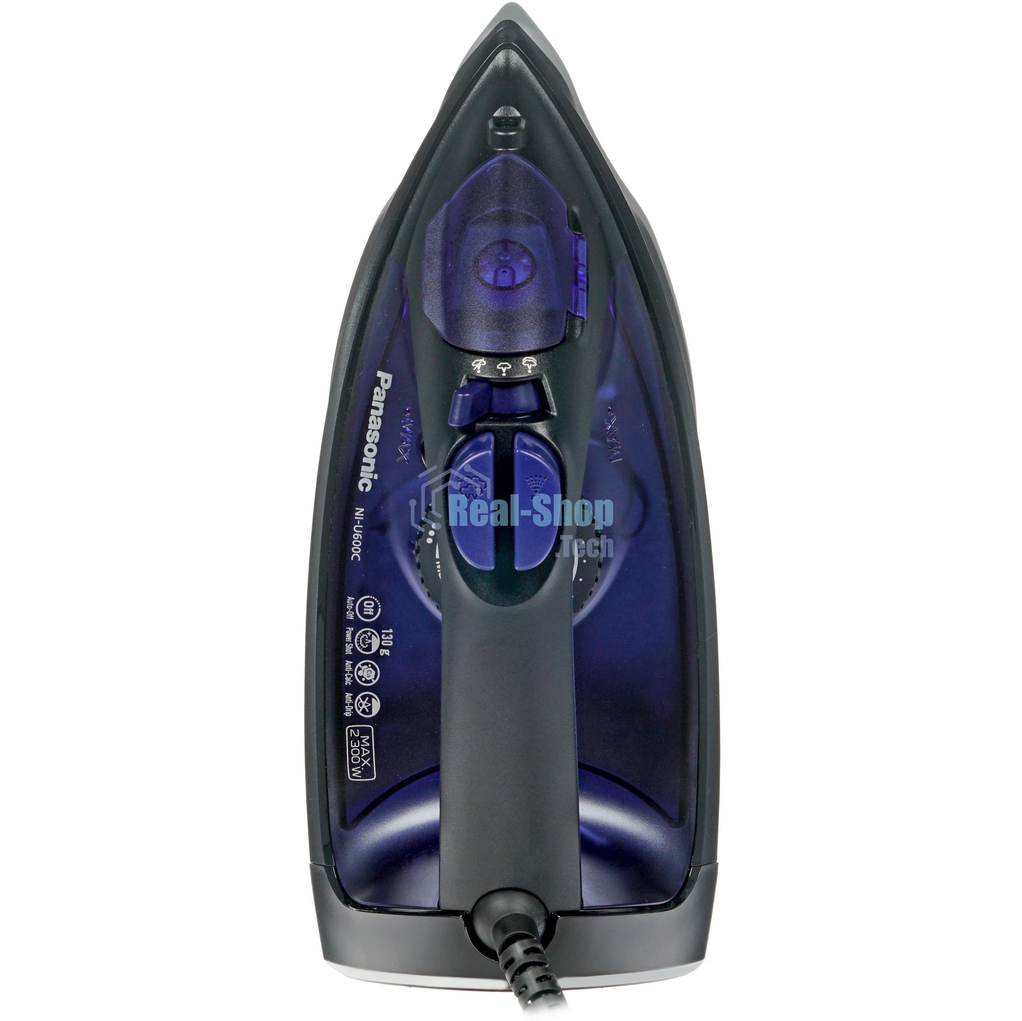 Утюг Panasonic NI-U600CATW синий/черный, 2300 Вт, 35 г/мин, 130 г/мин, 300 мл