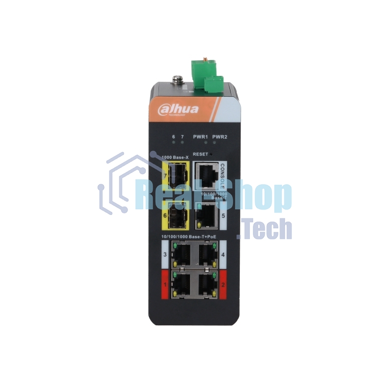 Коммутатор Dahua DH-IS4207-4GT-120 5G 2SFP 4PoE 120W неуправляемый