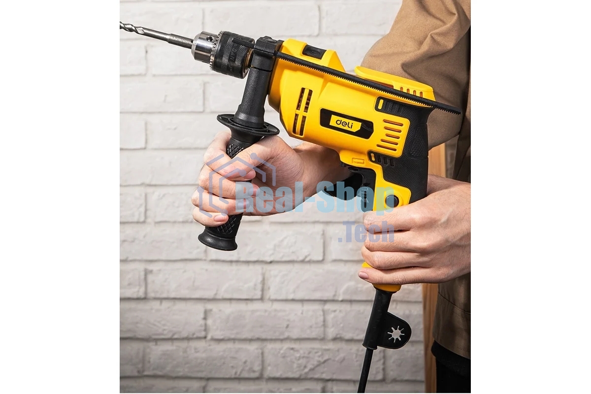 Дрель Deli DL-CZ13-E1, 650Вт, сетевая, ударная