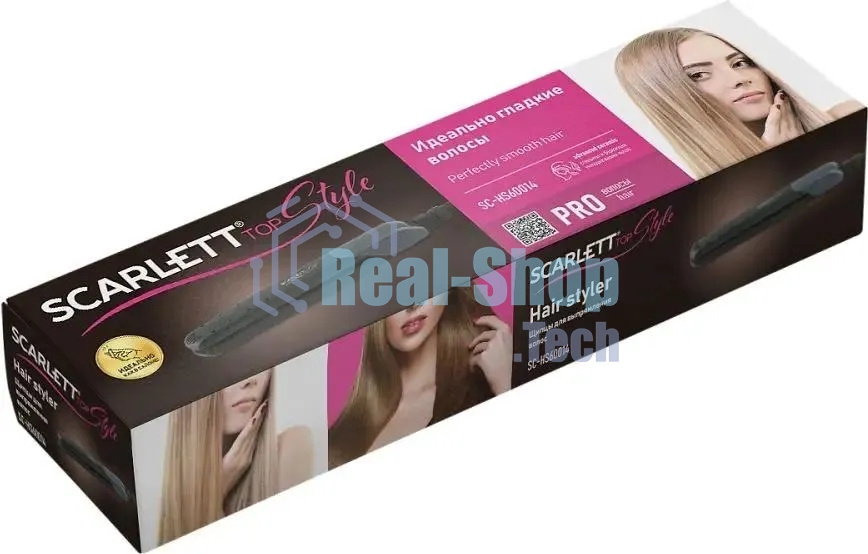 Щипцы Scarlett SC-HS60014 25Вт макс.темп.:190С покрытие:керамическое черный