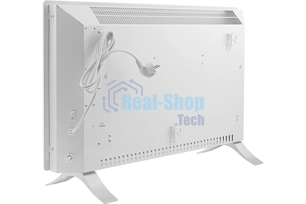 Конвектор Denzel OptiPrime-2000 белый, 2000 Вт, 25 м2, термостат, дисплей, WiFi