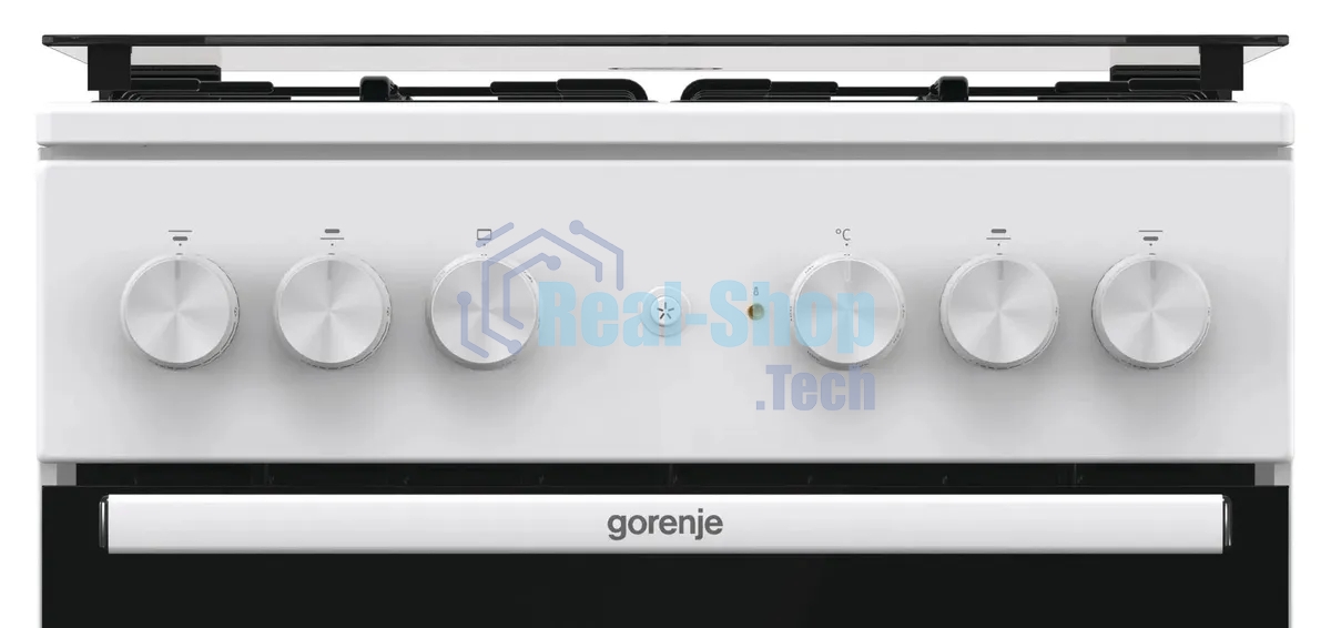 Плита комбинированная Gorenje GK5A21WH белый, конфорок 4 газовых, духовка 68 л, 50 см x 85 см x 59.4 см