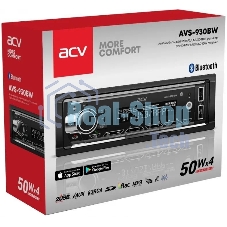 Автомагнитола ACV AVS-930BW, 1 DIN, Bluetooth, USB Type-A, AUX