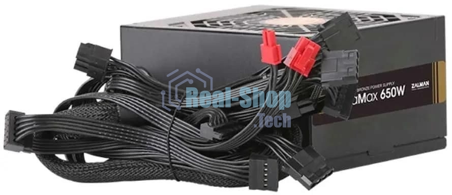 Блок питания Zalman ZM650-GVII Retail, 650Вт, 80 PLUS Bronze, 120мм, черный