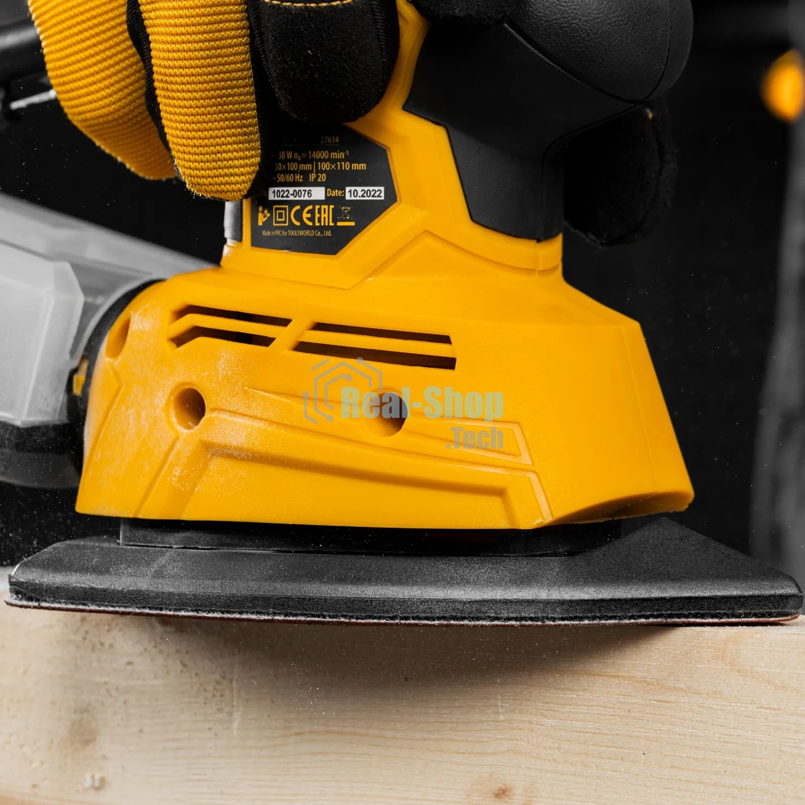 Треугольник абразивный Denzel на ворc. подложке под 