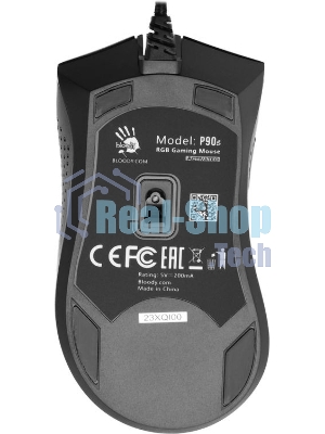 Мышь проводная A4Tech Bloody P90s черный, 8000 dpi, USB, кнопки - 8