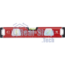 Уровень алюминиевый Matrix, магнит фрезерованный, 3 глазка 400 мм