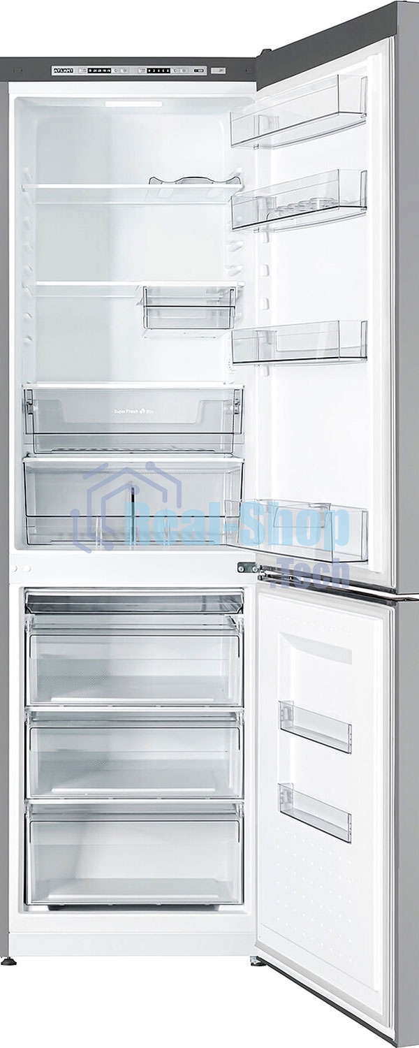 Холодильник Atlant ХМ 6624-189 серебристый двухкамерный 228/119 л морозилка снизу, капельная система